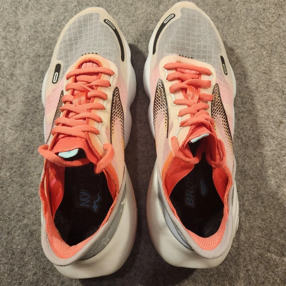 Brooks Aurora-BL Running Shoes Womens 8.5 Pink Gray 1203541B068 DNA LOFT v3